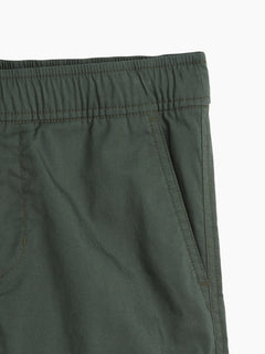 Gap Kids Double-Knee Quick-Dry Pants in Green rapids, waistband and pocket detail