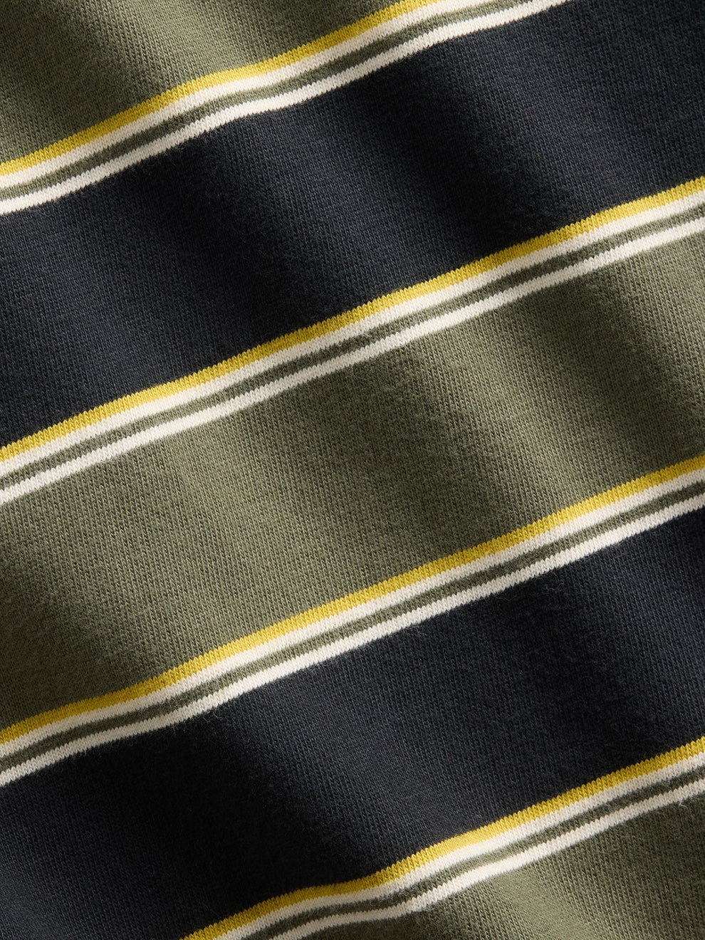 Gap Kids Heavyweight Oversized T-Shirt in Green stripe, stripe pattern detail