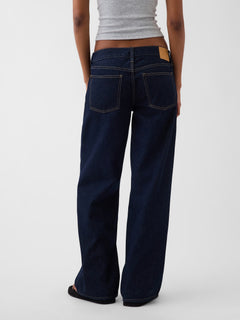 The Hailey Low Rise Loose Jean - Midnight Indigo