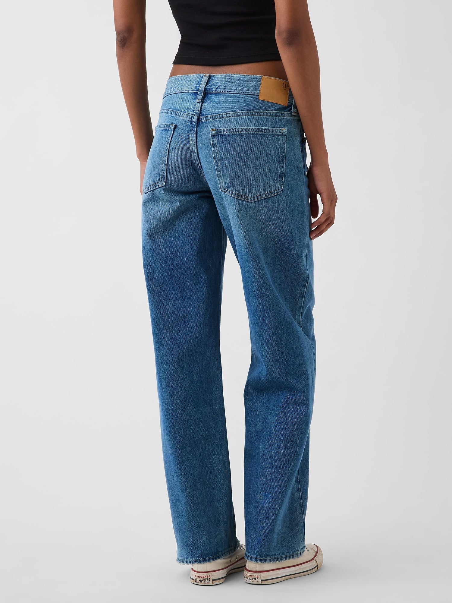 The Hailey Low Rise Loose Jean - Light Indigo