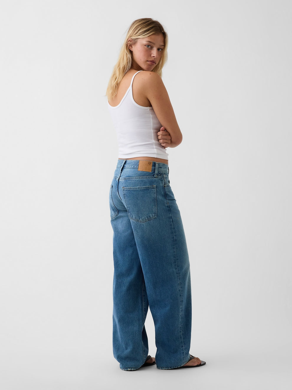 The Hailey Extra Baggy Jean - Light Indigo