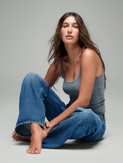 The Hailey Low Rise Loose Jean - Light Indigo