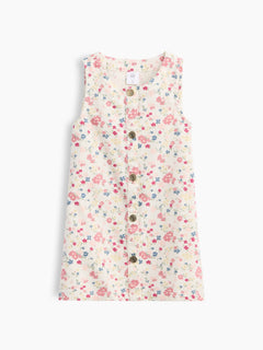Gap Baby & Toddler Floral Jumper Dress in Fall multi, product-only front view