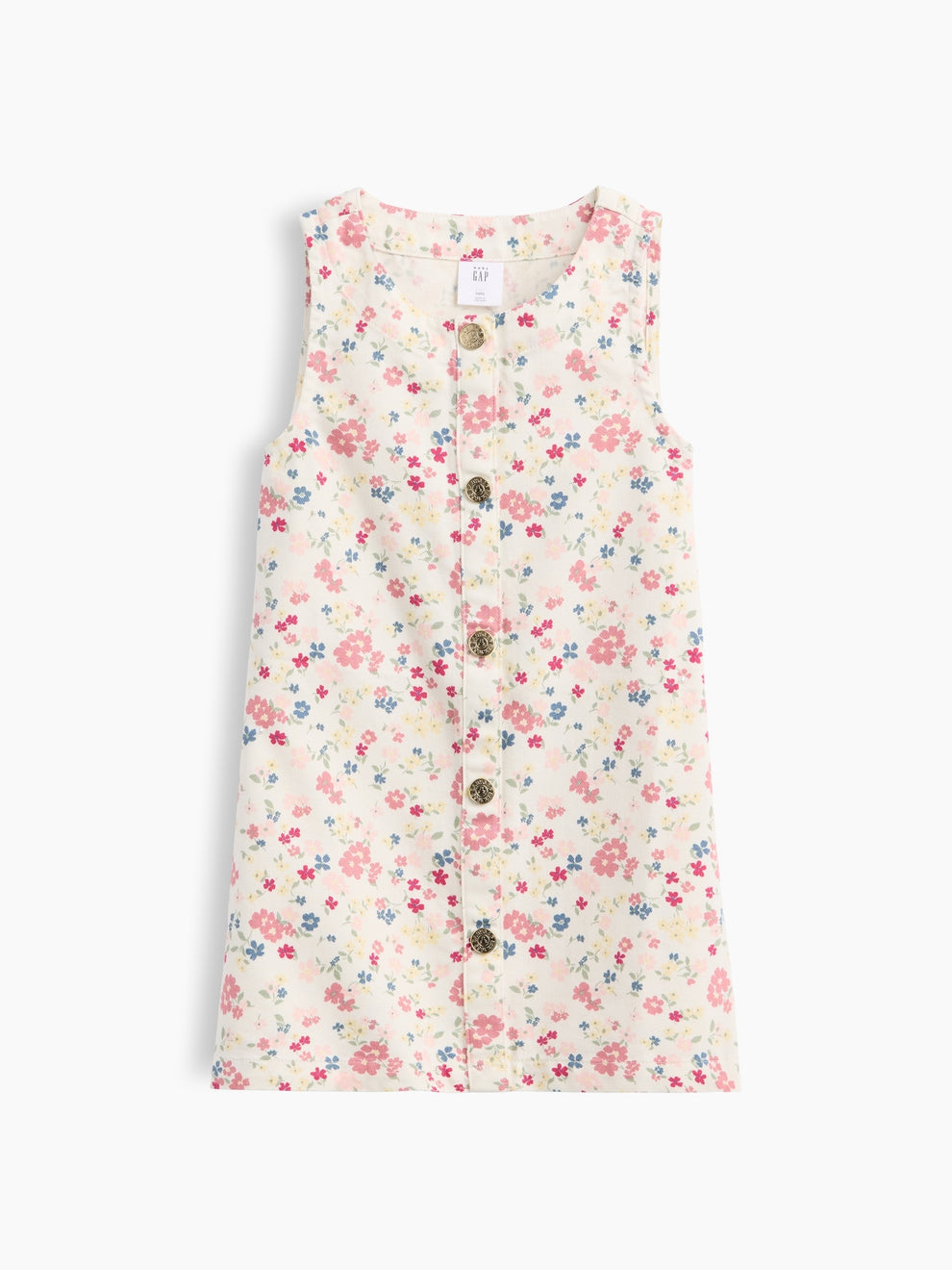 Gap Baby & Toddler Floral Jumper Dress in Fall multi, product-only front view