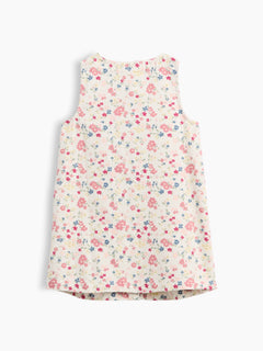 Gap Baby & Toddler Floral Jumper Dress in Fall multi, product-only back view