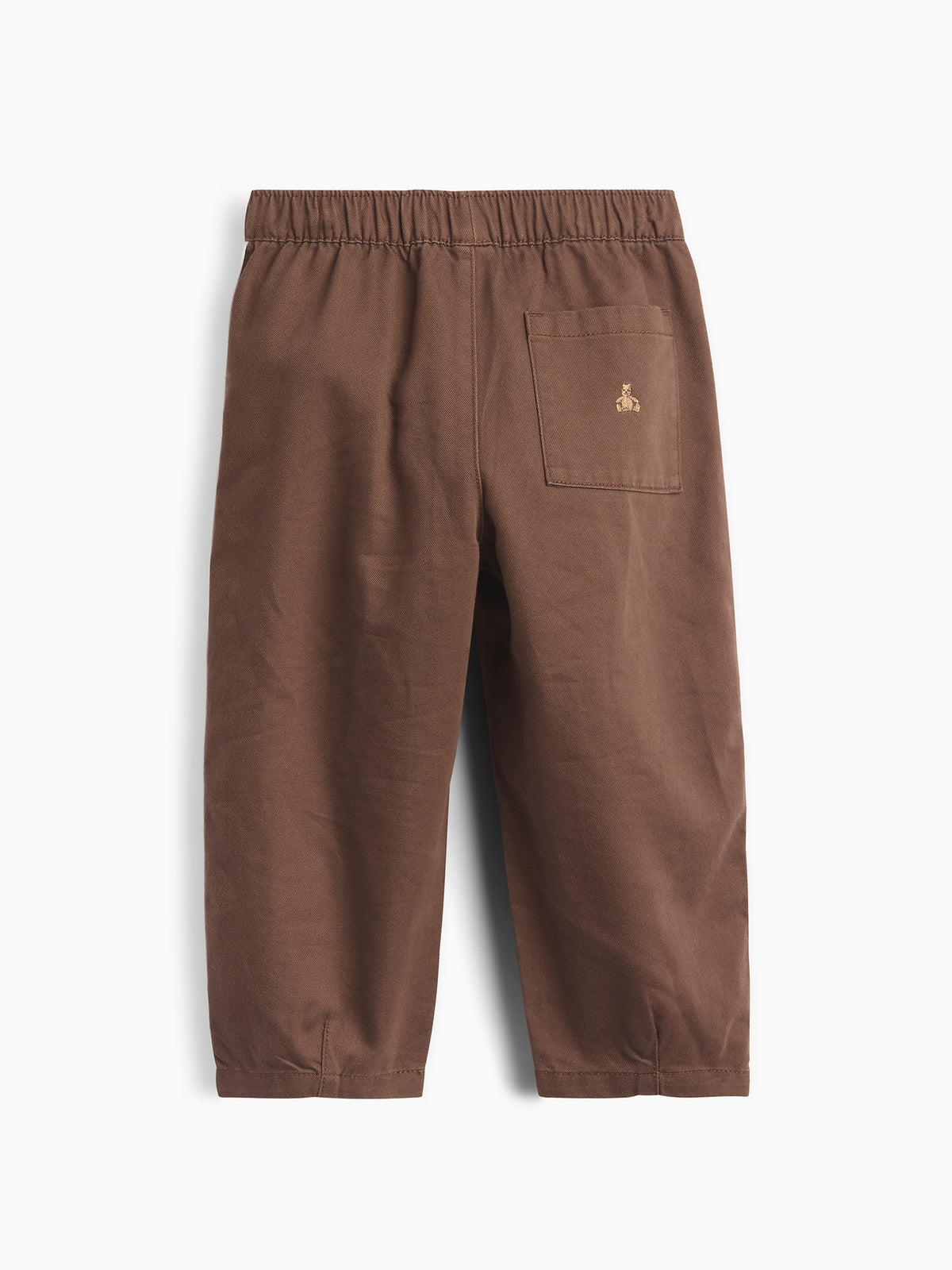 Gap Baby & Toddler UltraSoft Pull-On Stripe Barrel Pants in Amber wood, product-only back view