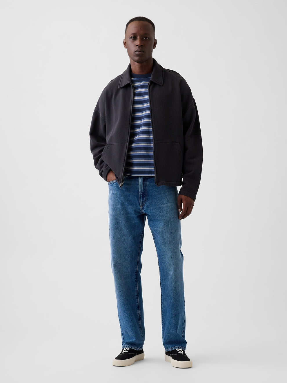 Straight Jeans - Medium wash