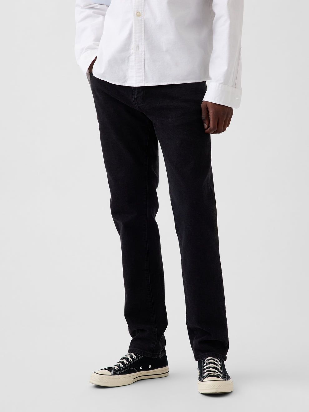 Straight Jeans - Black wash