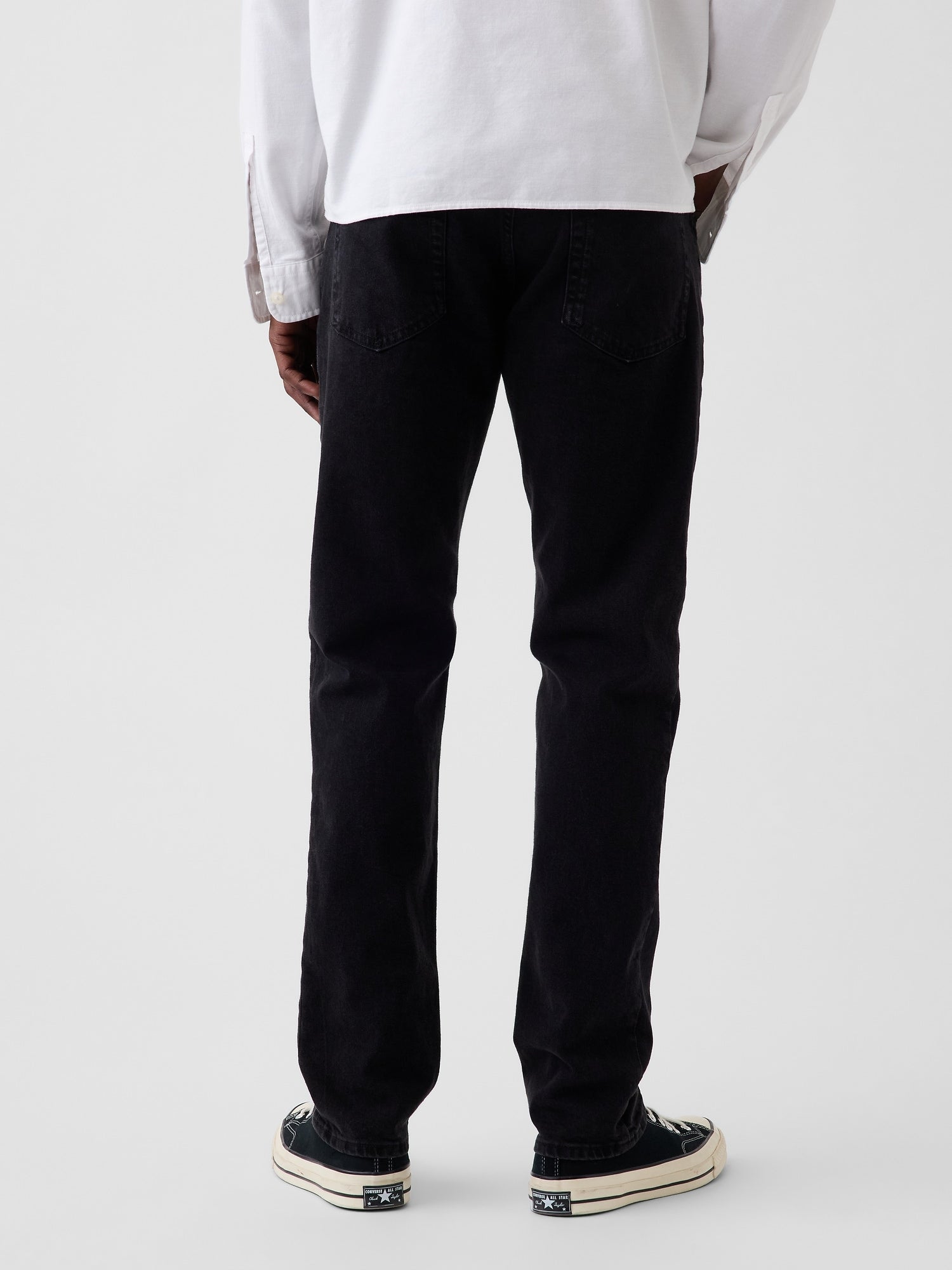 Straight Jeans - Black wash