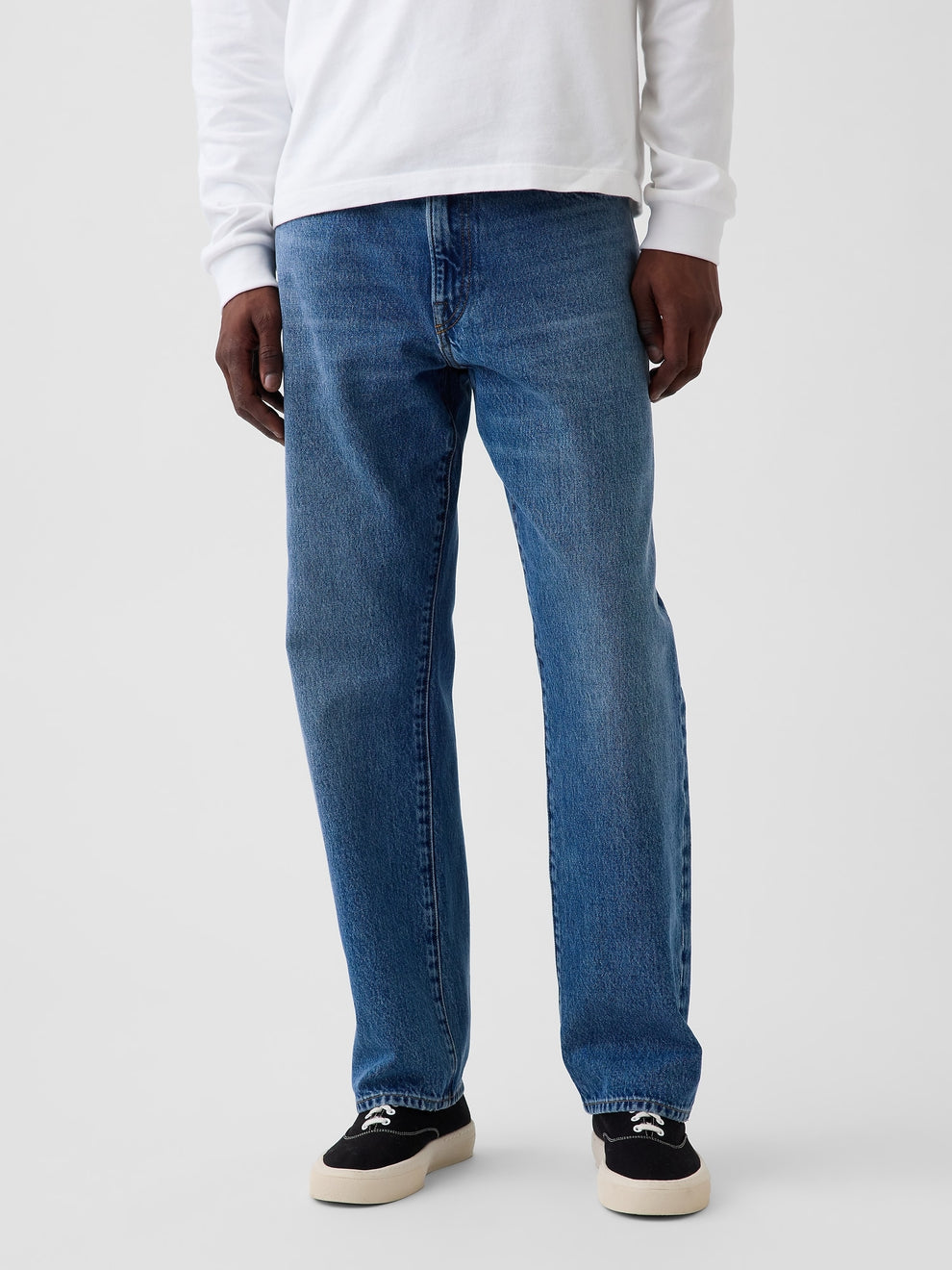 Straight Jeans - Medium wash