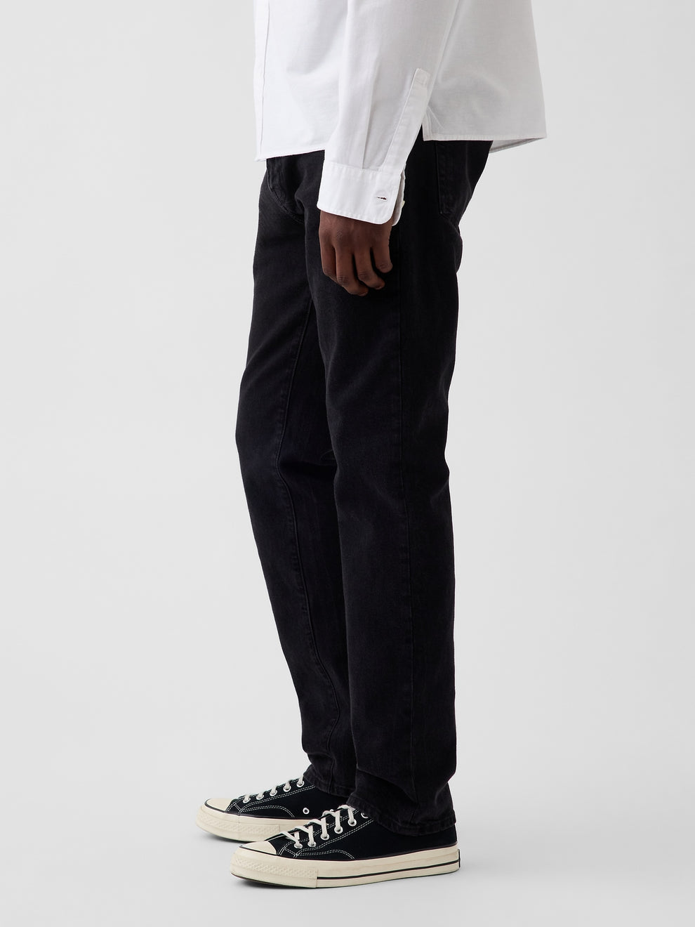 Straight Jeans - Black wash