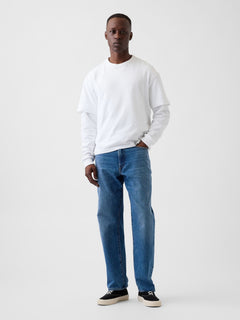 Straight Jeans - Medium wash