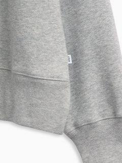 Gap Kids VintageSoft Oversized Split-Hem Sweatshirt in Grey, split hem detail