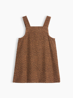 Gap Baby & Toddler Leopard Corduroy Jumper Dress in Leopard, product-only back view