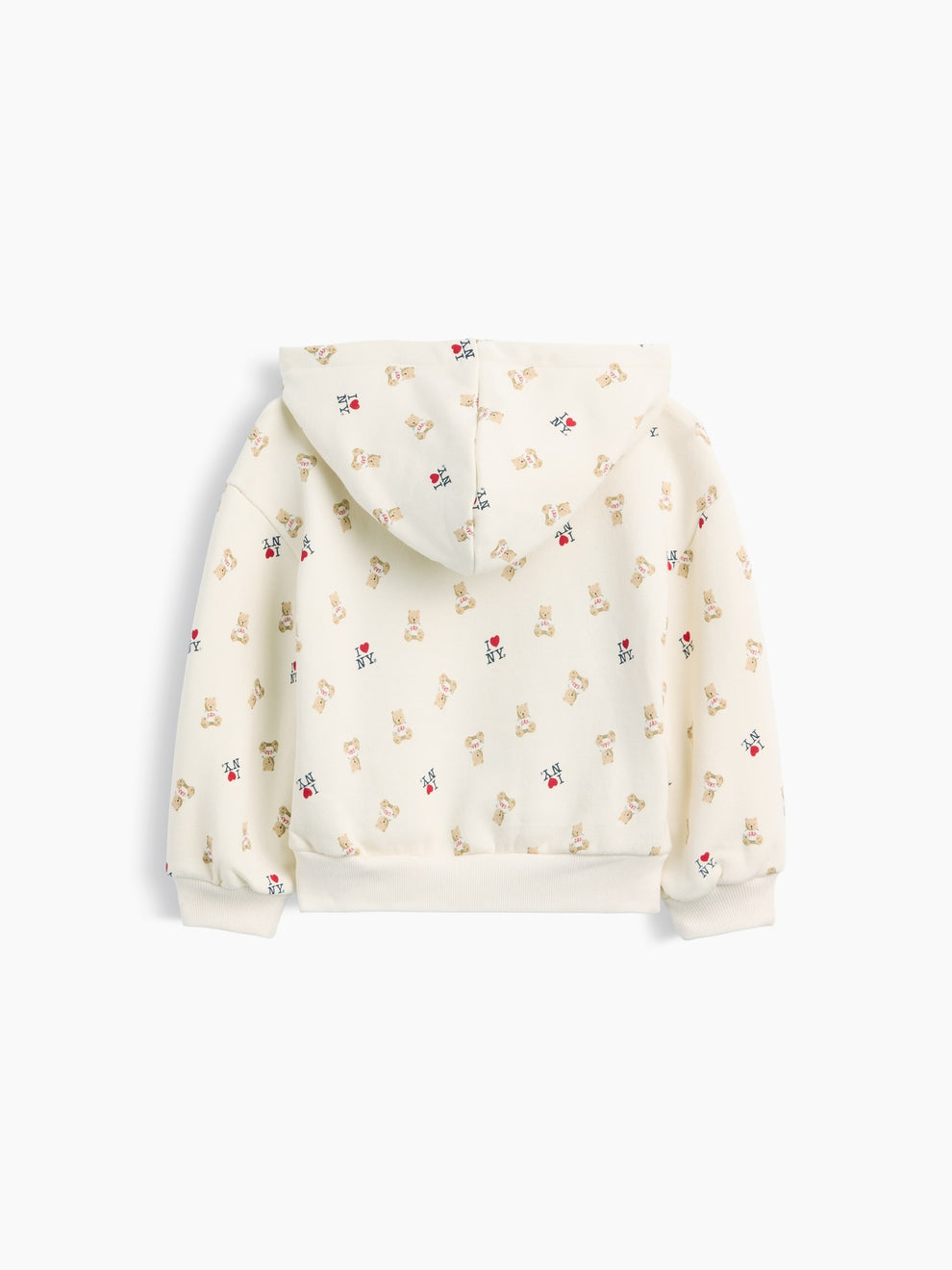 Gap Baby & Toddler VintageSoft I Heart NY Hoodie in Brannan bear, product-only back view