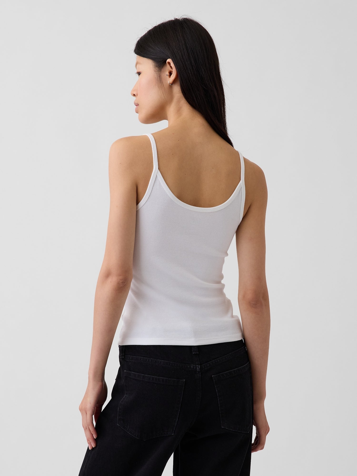 Modern Crop Cami - White