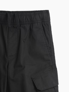 Gap Kids Quick-Dry Easy Cargo Pants in Black, waistband and cargo pocket detail