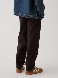 Gap Kids Double-Knee Quick-Dry Pants in Terra brown, back view on a child model