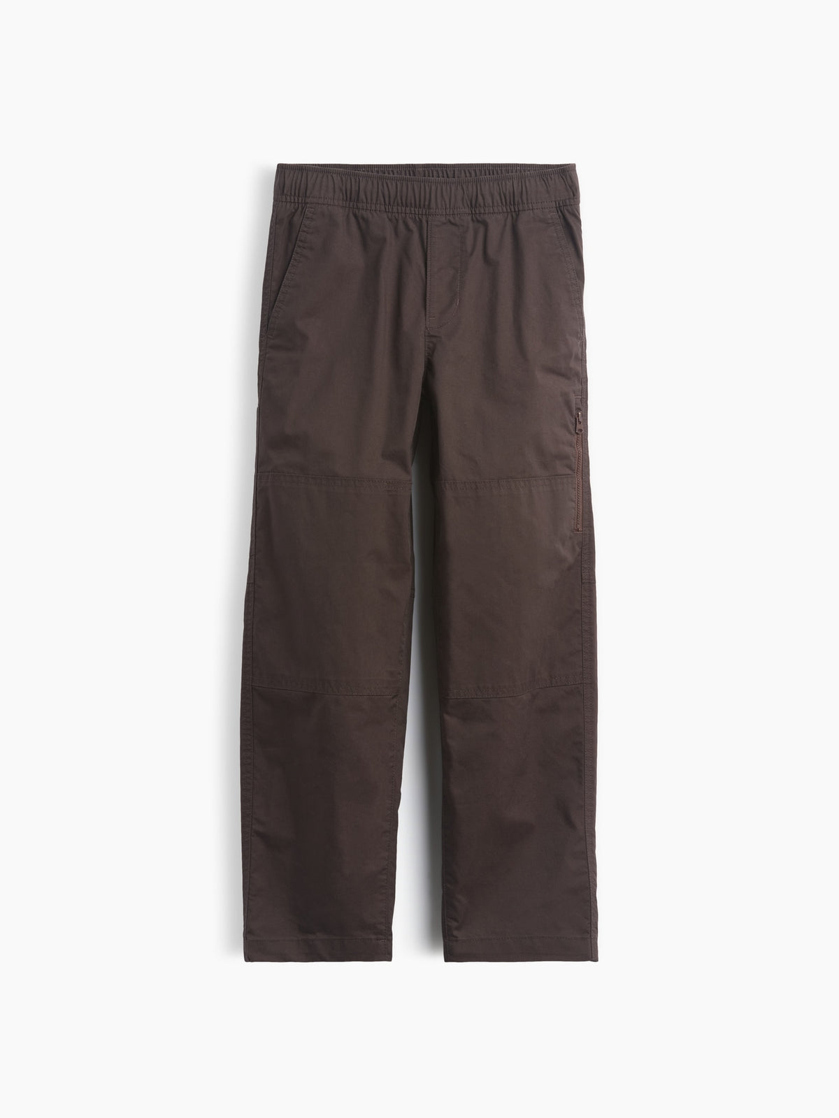Gap Kids Double-Knee Quick-Dry Pants in Terra brown, product-only front view