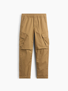 Gap Kids Quick-Dry Easy Cargo Pants in Mission tan, product-only front view