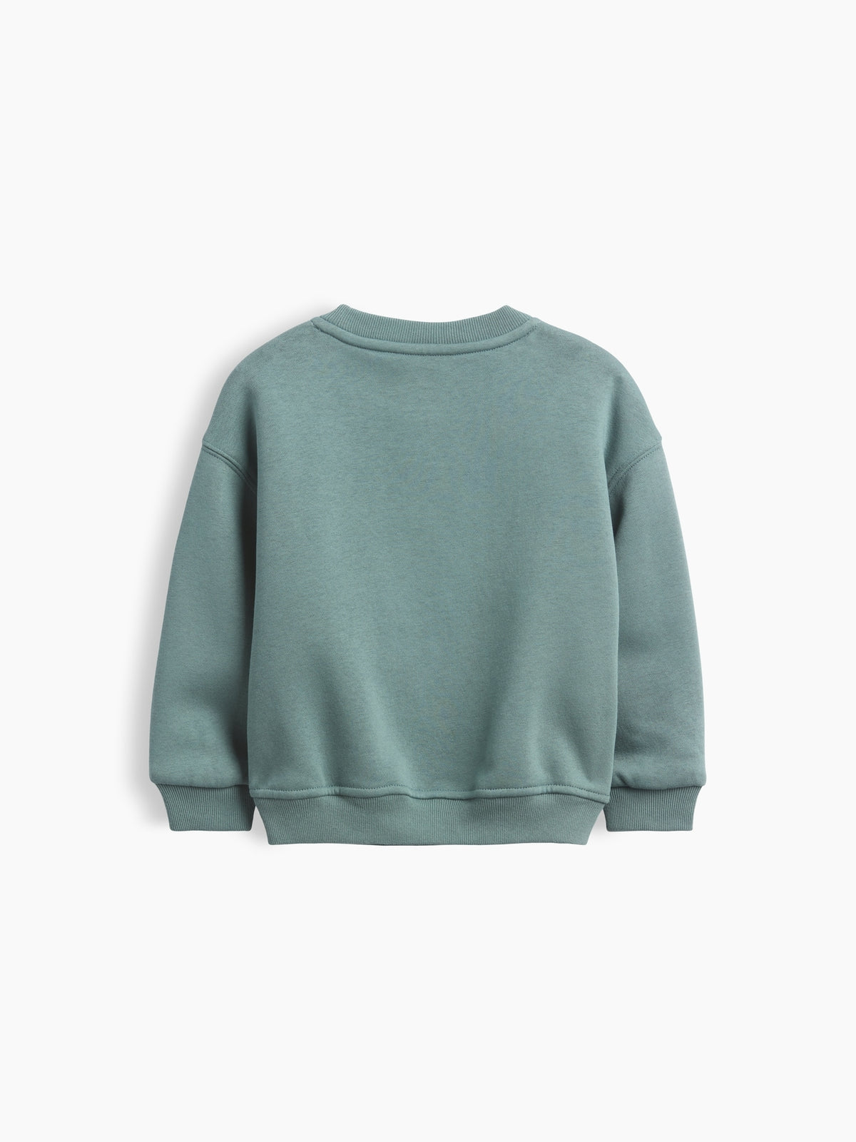 Gap Baby & Toddler VintageSoft Varsity Logo Sweatshirt in district green, product-only back view