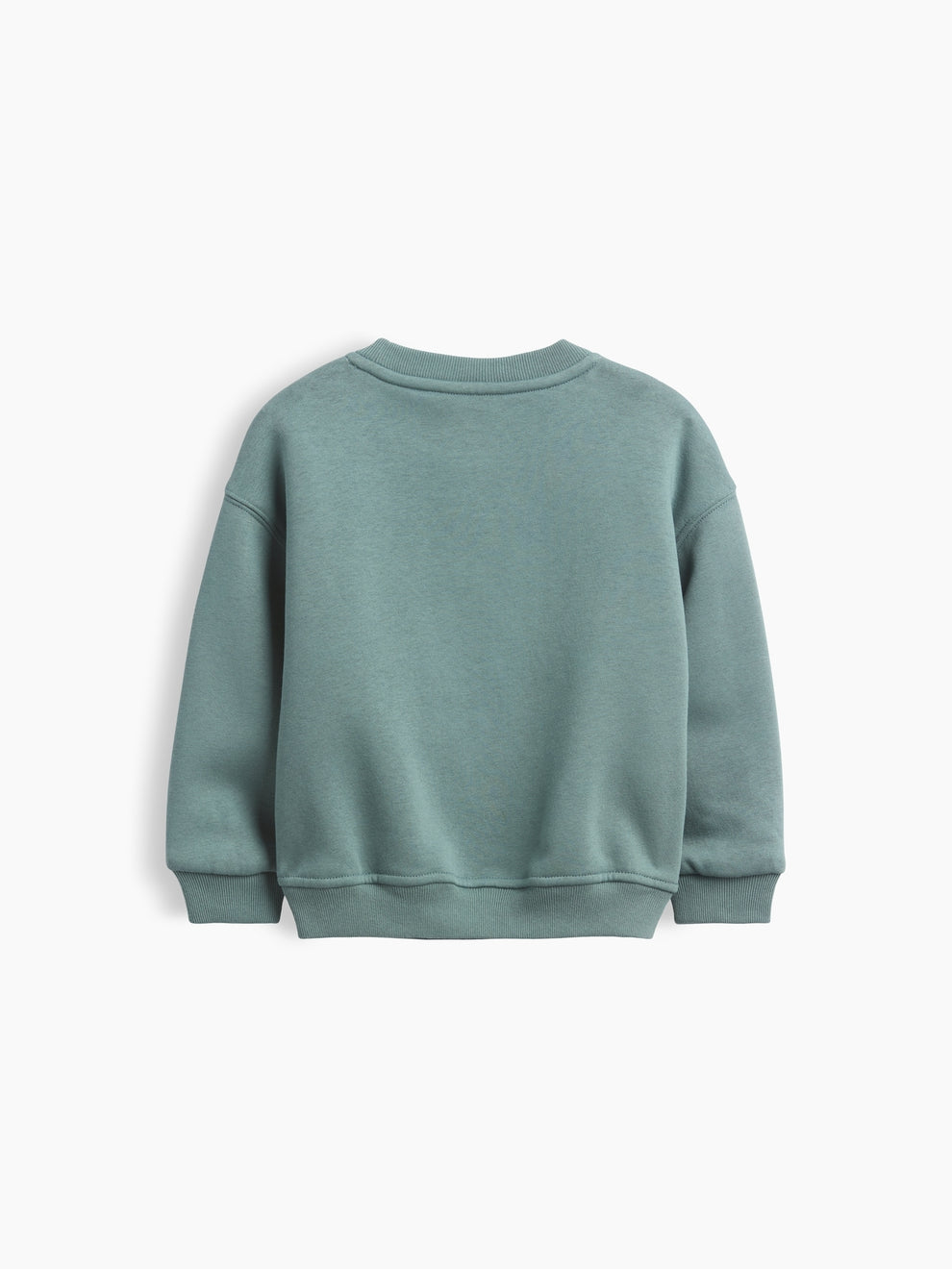 Gap Baby & Toddler VintageSoft Varsity Logo Sweatshirt in district green, product-only back view