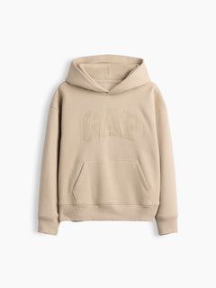 Gap Kids VintageSoft Relaxed Logo Hoodie in Bedrock, product-only front view