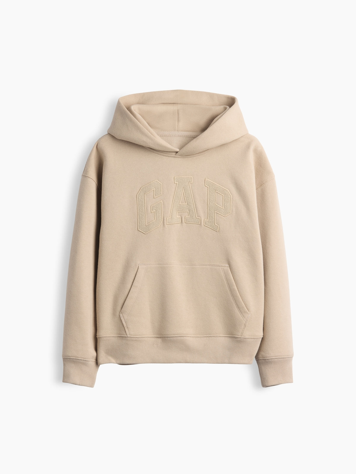 Gap Kids VintageSoft Relaxed Logo Hoodie in Bedrock, product-only front view