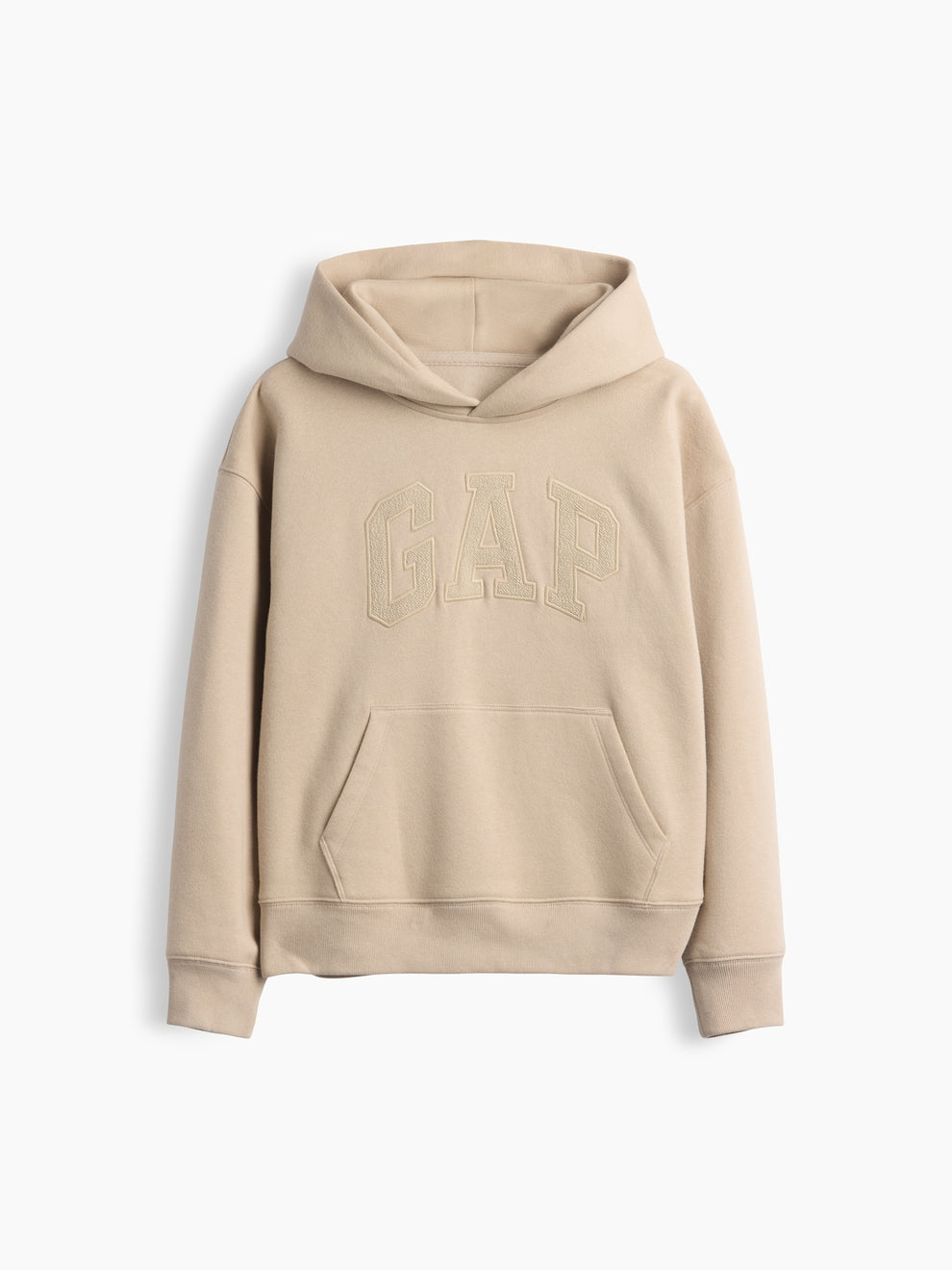 Gap Kids VintageSoft Relaxed Logo Hoodie in Bedrock, product-only front view