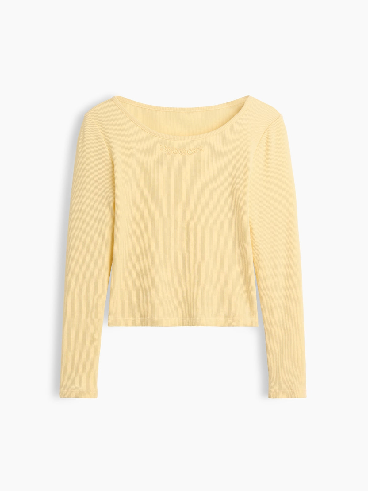 Gap Kids Rib T-Shirt in Maize yellow, product-only front view