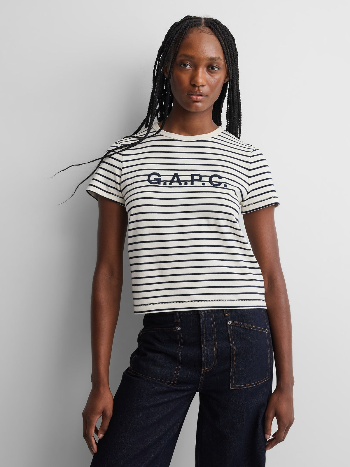 Gap × A.P.C. Logo T-Shirt in Optic White