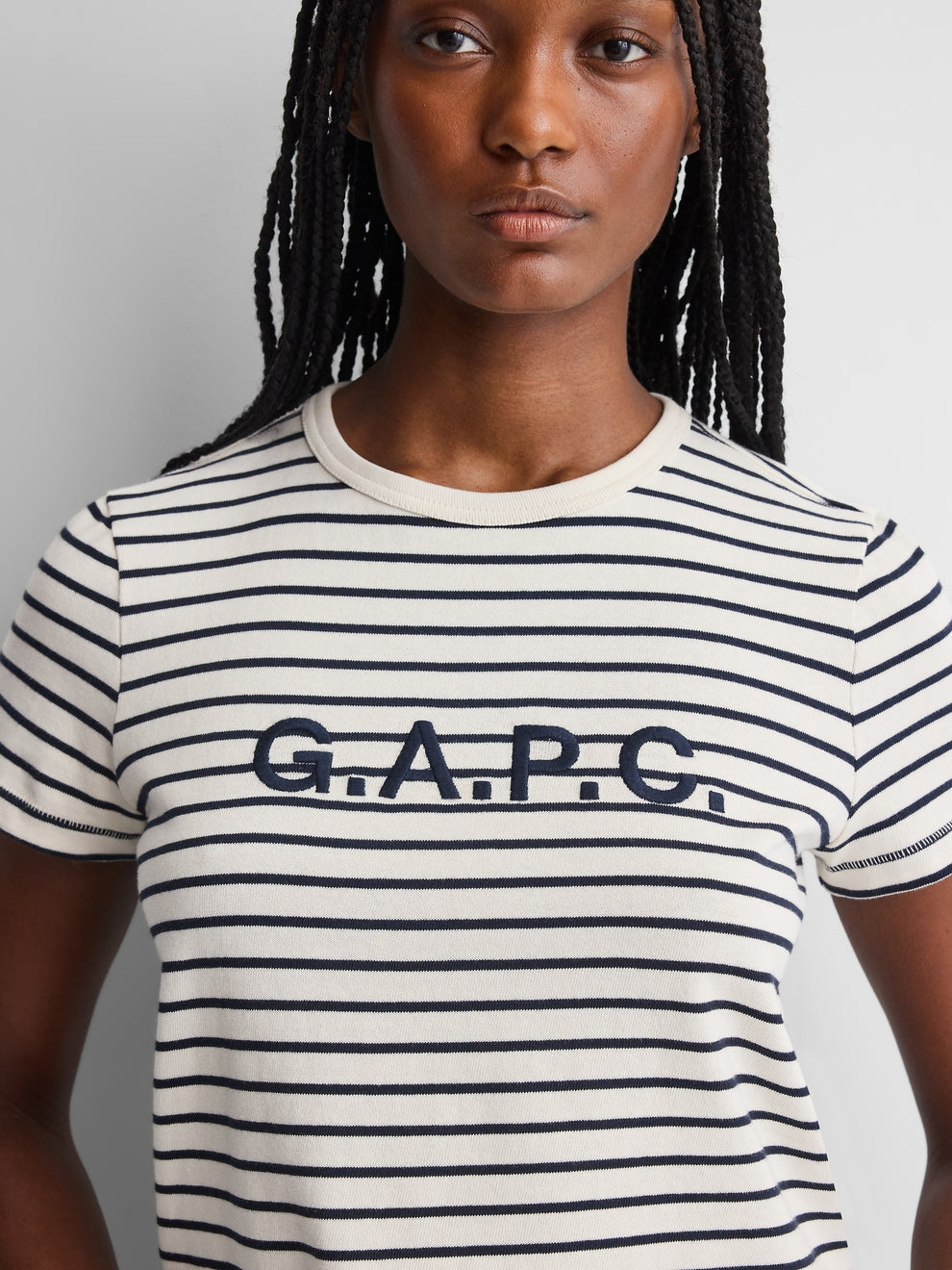 Gap × A.P.C. Logo T-Shirt in Optic White - alternate view 4