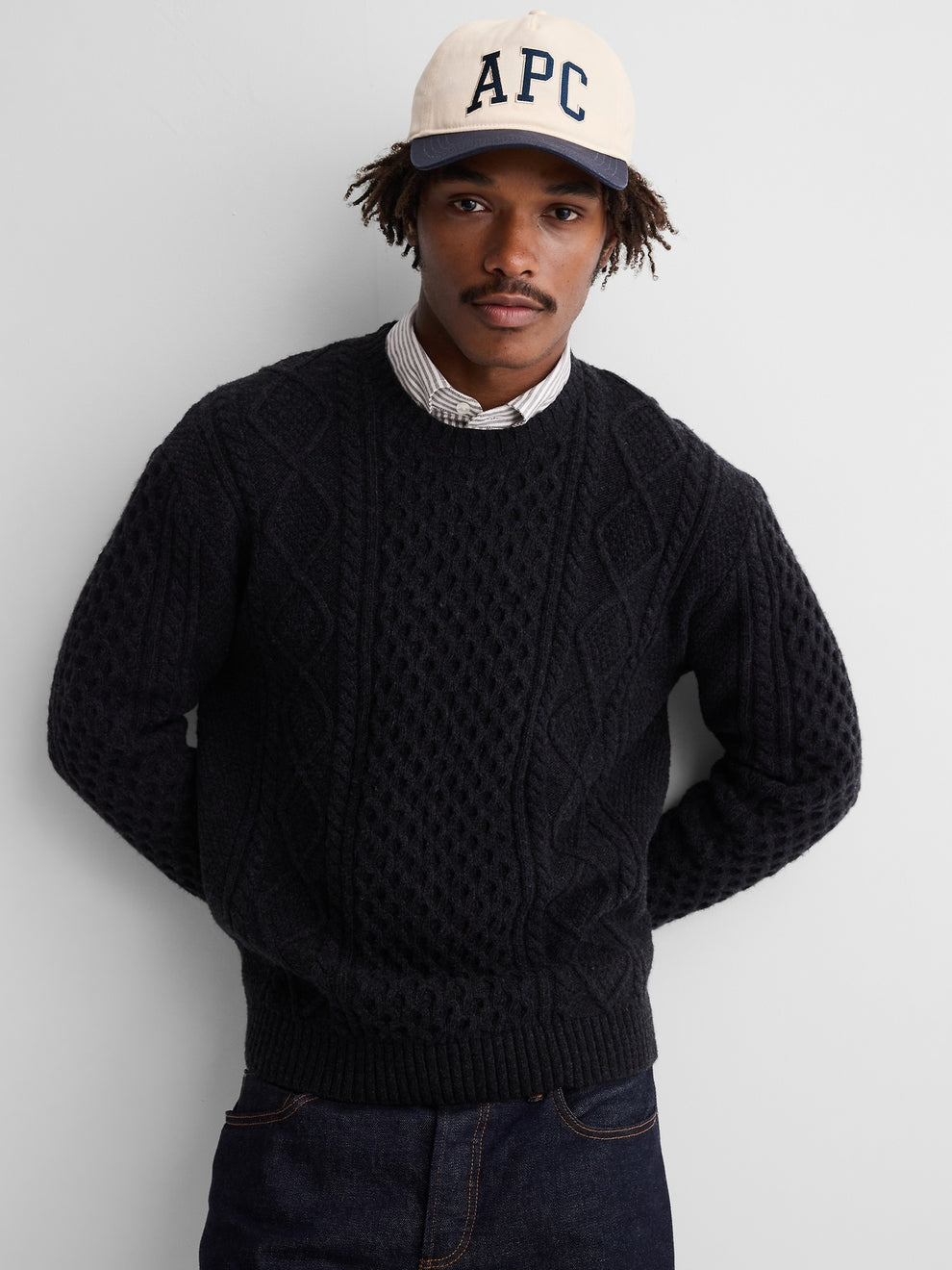 Gap × A.P.C. Logo Baseball Hat in New Classic Navy