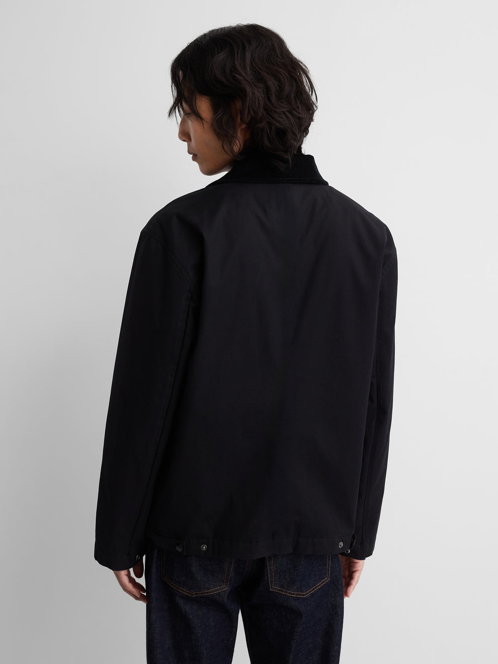 Gap × A.P.C. Coated Canvas Coaches Jacket in Black - alternate view 2