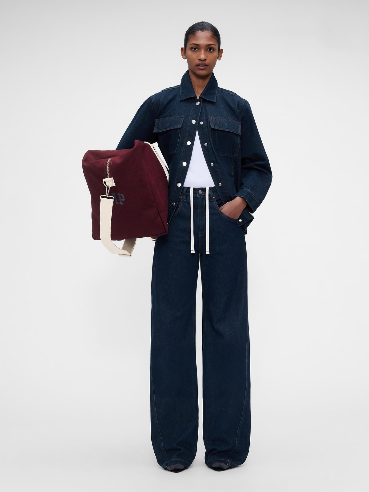 Gap × Victoria Beckham Denim Shirt Jacket | GAP Australia