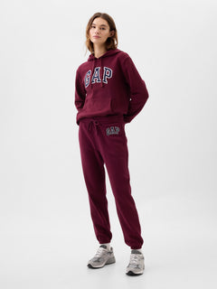 Gap Logo Joggers in ruby wine, full-length view on a model