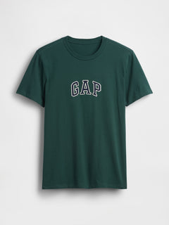 Gap Arch Logo T-shirt in hunter green, product-only front view