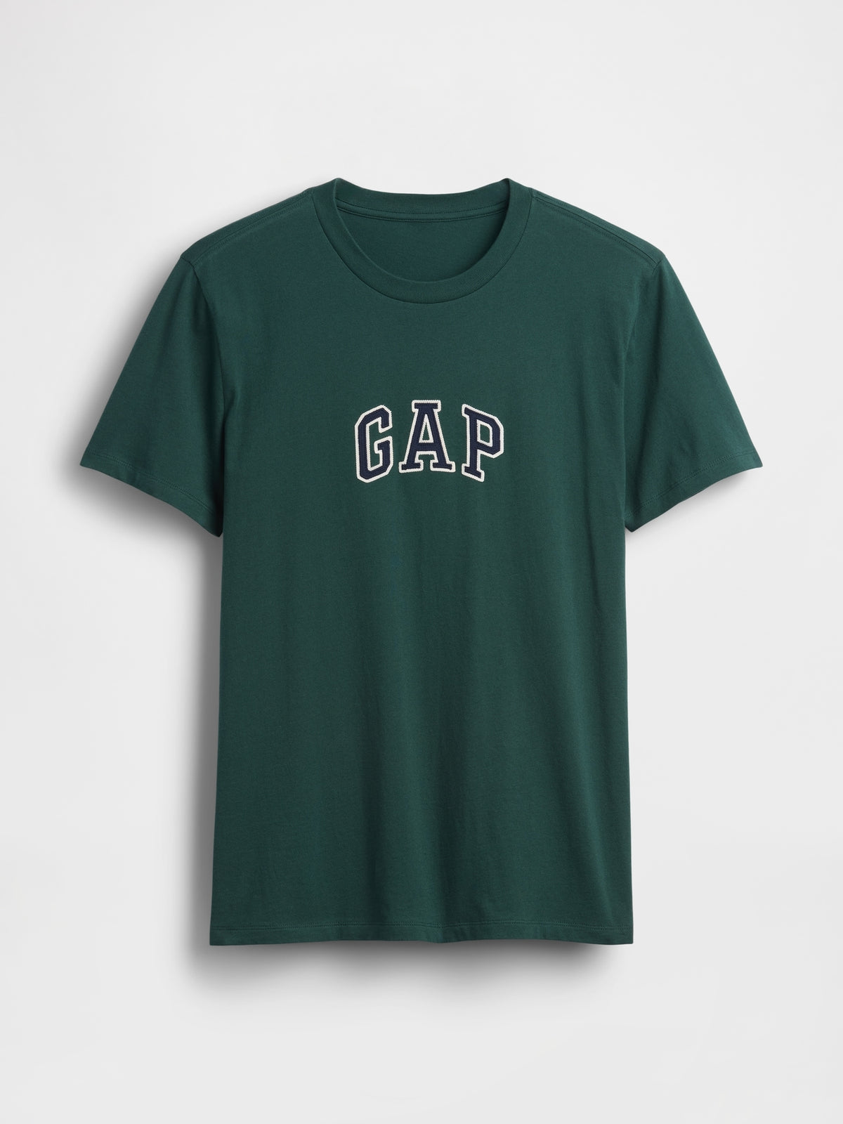 Gap Arch Logo T-shirt in hunter green, product-only front view