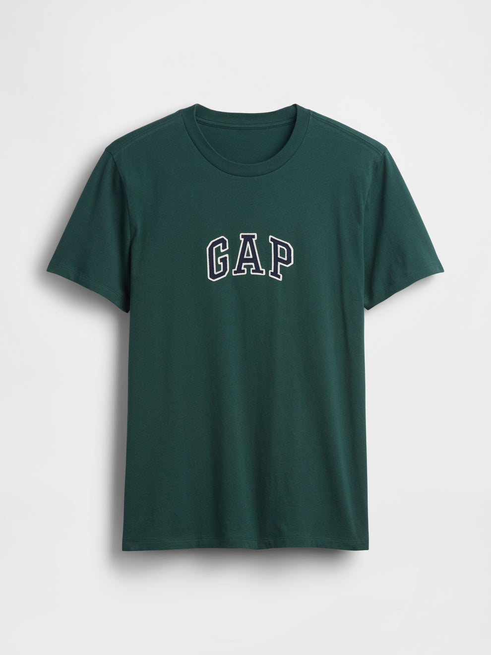 Gap Arch Logo T-shirt in hunter green, product-only front view