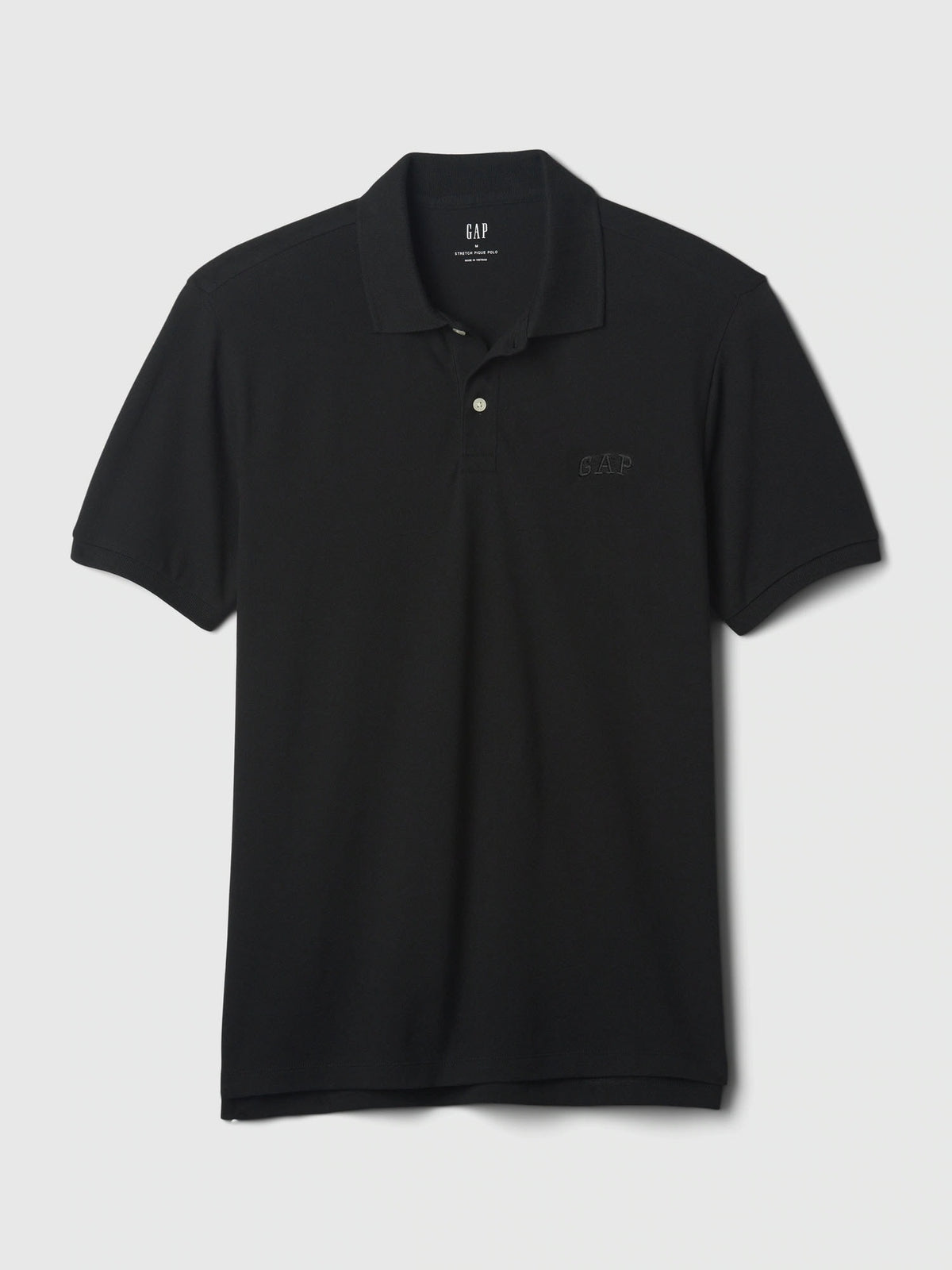 Gap Logo Pique Polo Shirt - BLACK 013