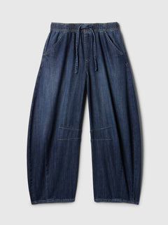 Gap Mid Rise Easy Horseshoe Jeans in Dark indigo, product-only front view