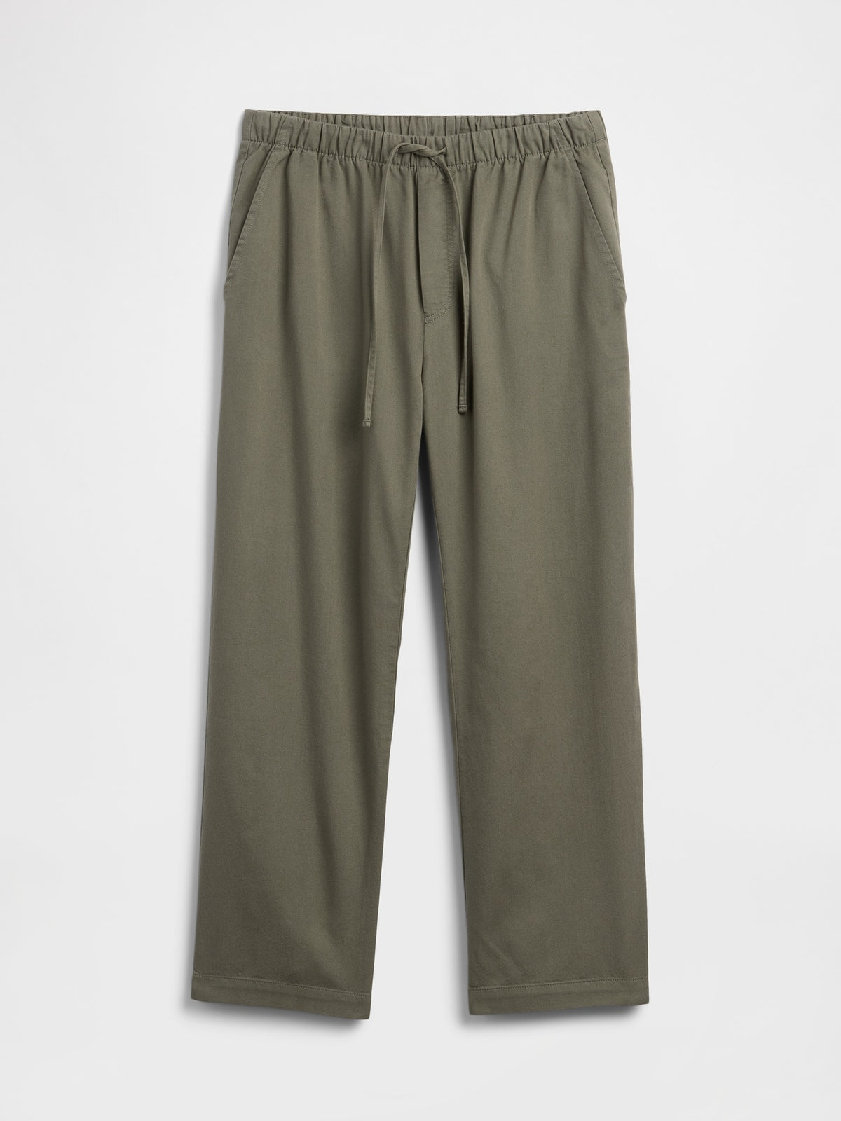 Mid Rise Easy Twill Pants - Mesculen green