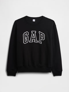 Gap Logo Sweatshirt in Black, product-only front view