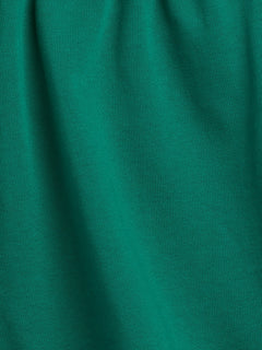 Gap 3.5" VintageSoft Terry Relaxed Sweat Shorts in Baize green, fabric texture detail