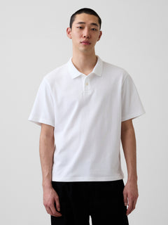 Relaxed Pique Polo - New off white