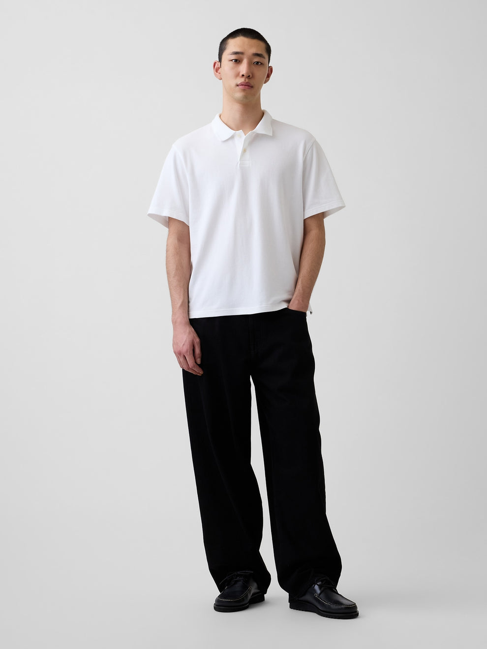 Relaxed Pique Polo - New off white