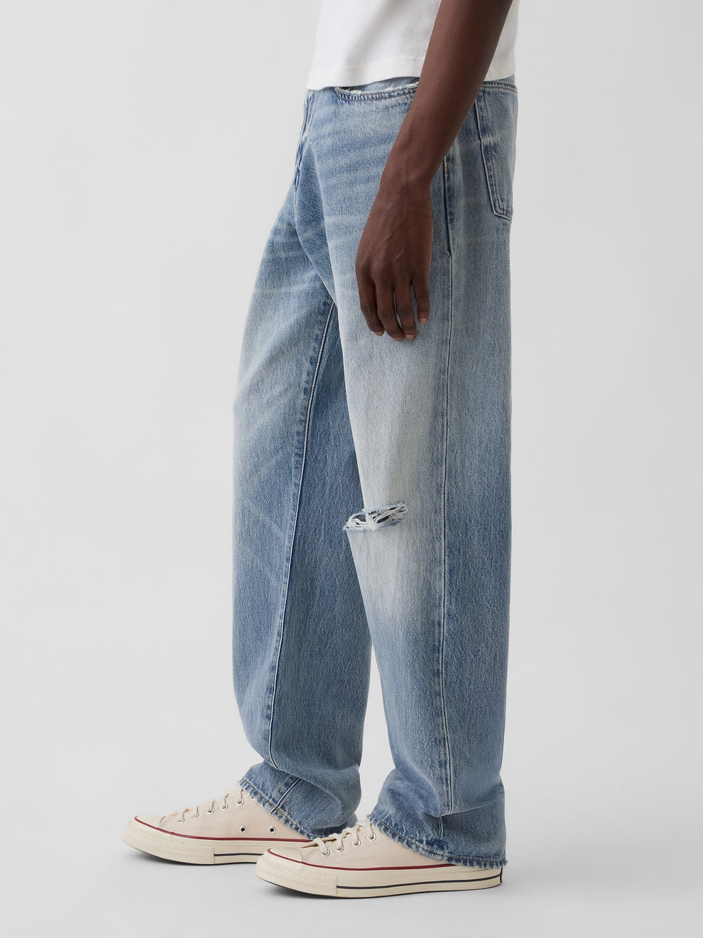 Relaxed Straight Jeans - MEDIUM WASH