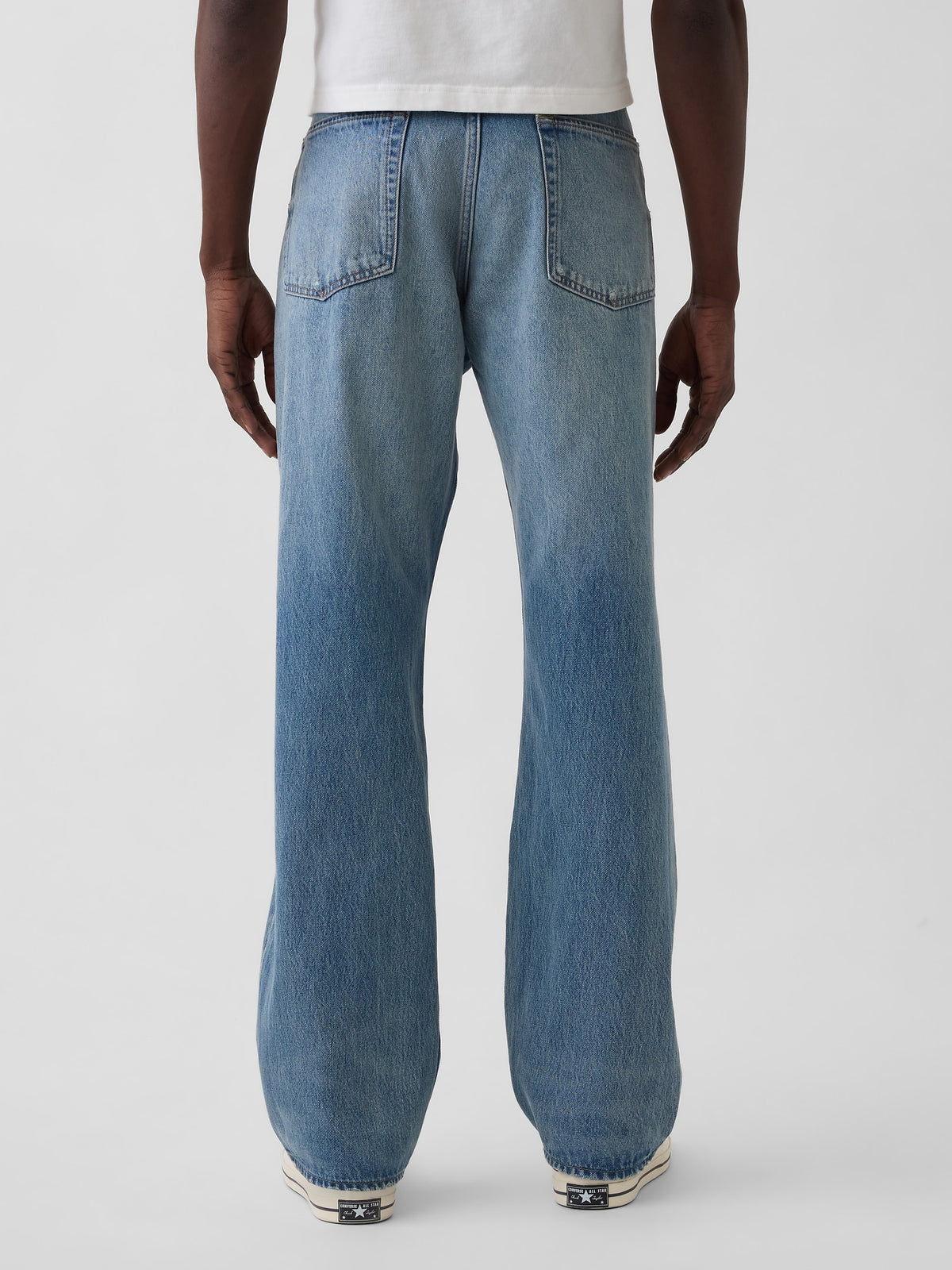 Relaxed Straight Jeans - MEDIUM WASH