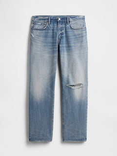 Relaxed Straight Jeans - MEDIUM WASH
