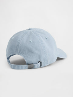 Gap Washed Logo Baseball Hat in Sail blue, product-only back view